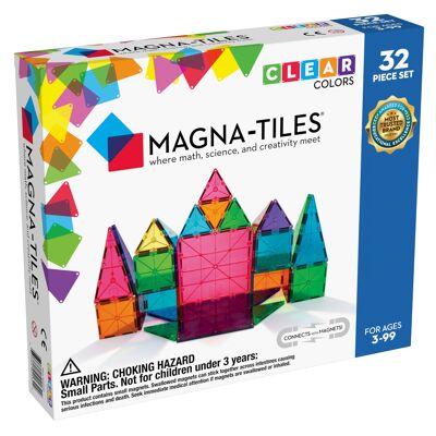 02132 Magna-Tiles Clear Colors 32