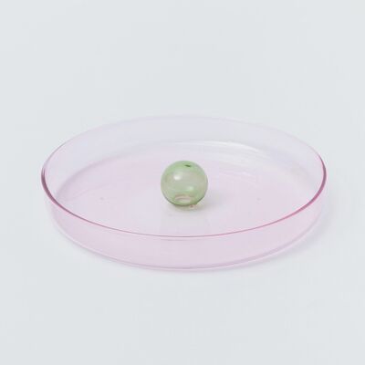 Medium Bubble Dish - Pink and Green