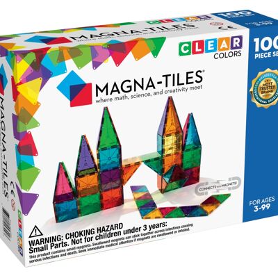 04300 Magna-Tiles Clear Colors 100 pieces