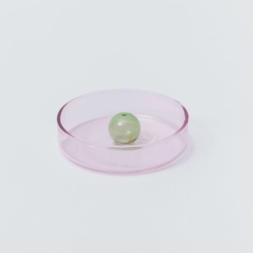 Small Bubble Dish - Pink and Green