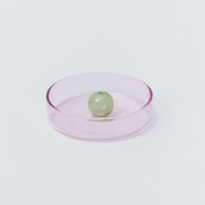 Petit Plat Bulle - Rose et Vert