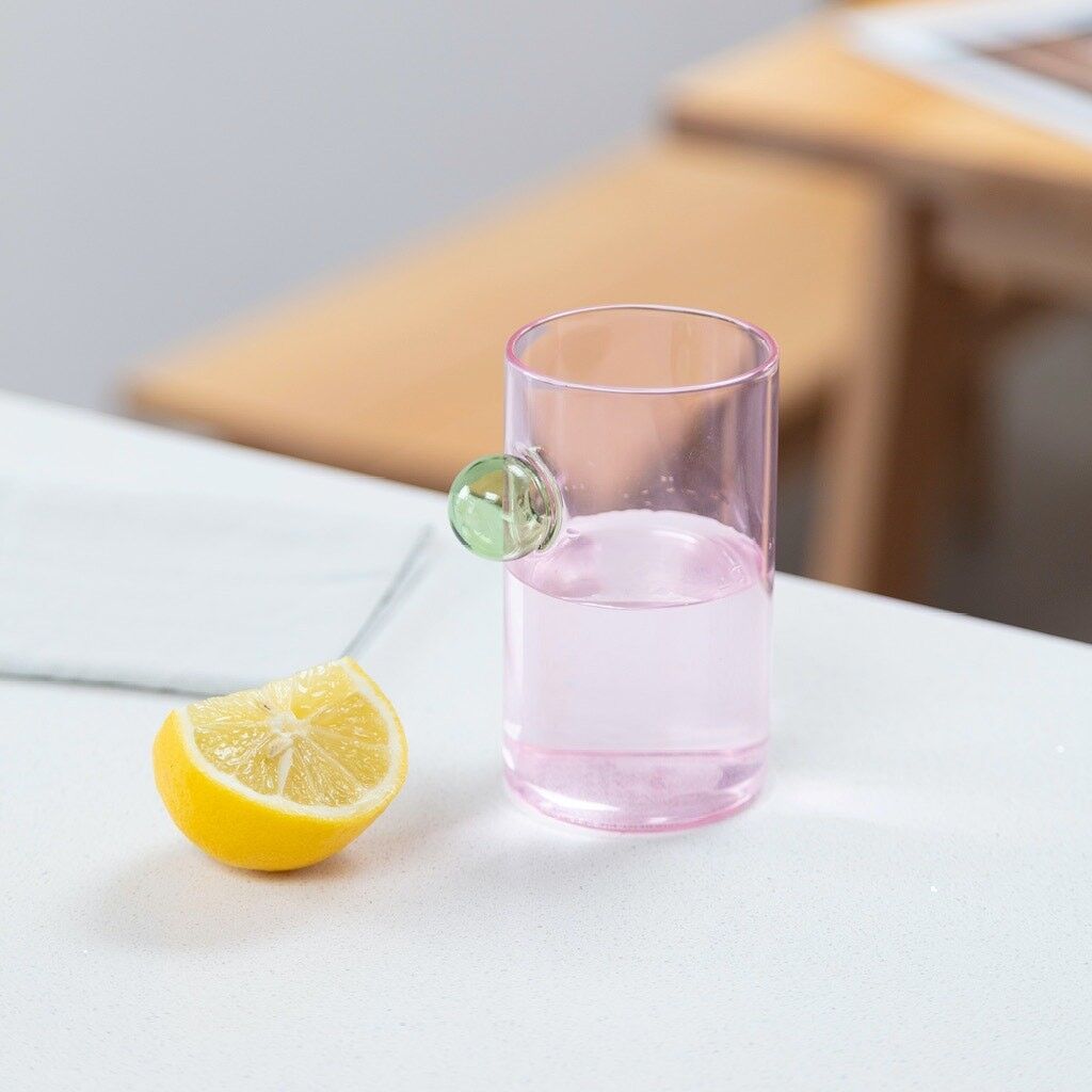 Bubble Glass - Rosa e verde