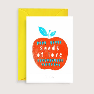 Seeds of love mini art print | Illustration note card