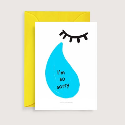 I'm so sorry mini art print | Illustration note card