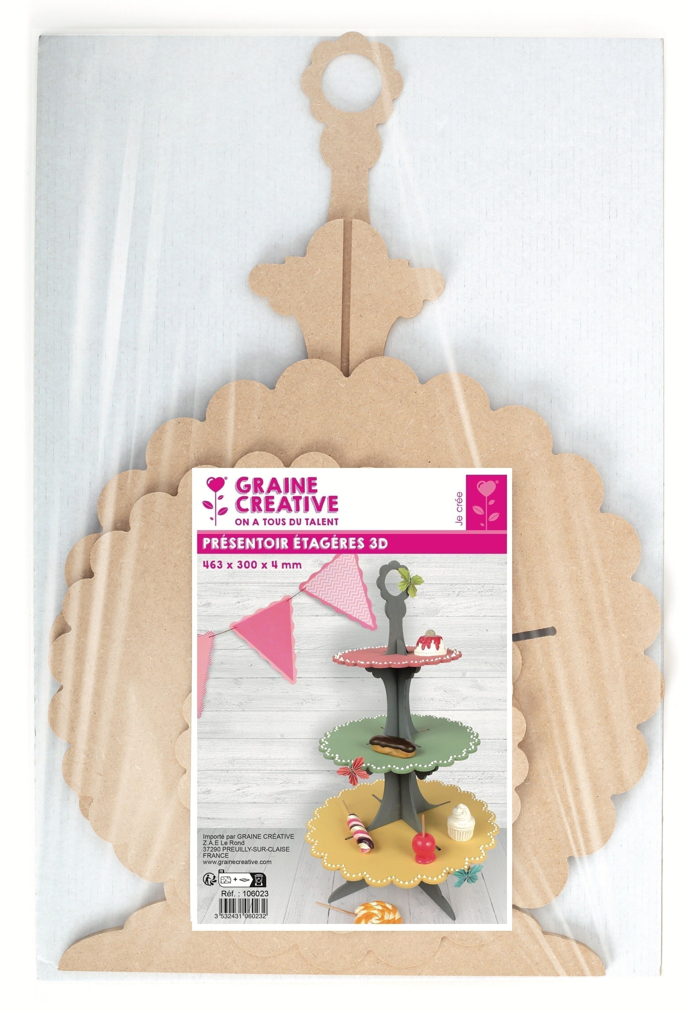 MENSOLE ESPOSITIVE 3D DECOR MDF 463x300x4