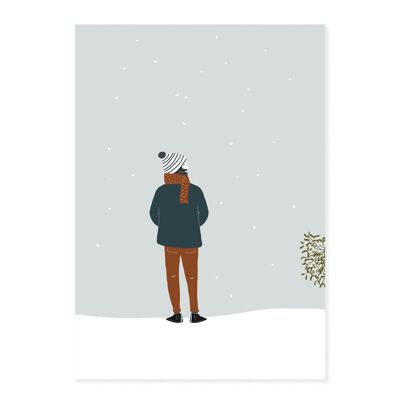 Póster Armand bajo la nieve