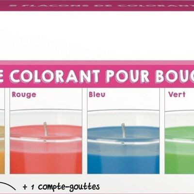LIQUID CANDLE COLORANT 5 BOTTLES 27 ML COL. ASSORTED