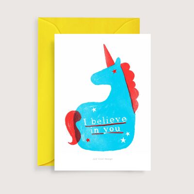I believe in you mini art print | Illustration note card