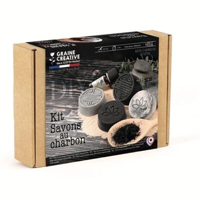 DIY CHARCOAL SOAP KIT 196 x 144 x 45 mm