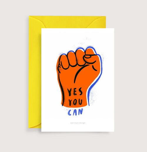 Yes you can mini art print | Illustration note card