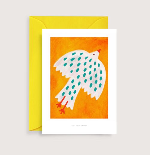 Bird mini art print | Illustration note card