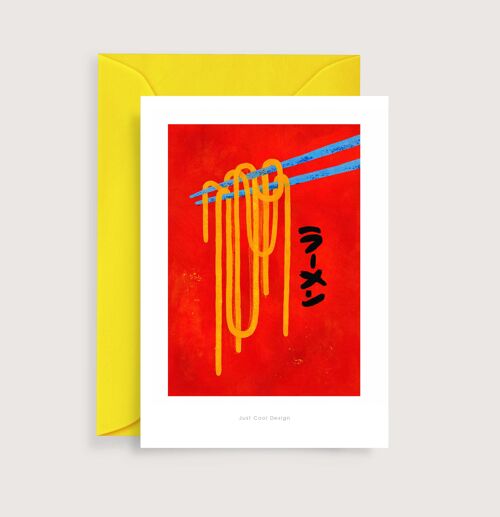 Japanese Ramen mini art print | Illustration note card