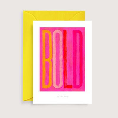 BOLD mini art print | Illustration note card