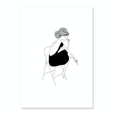 Poster Barbara Black Dress