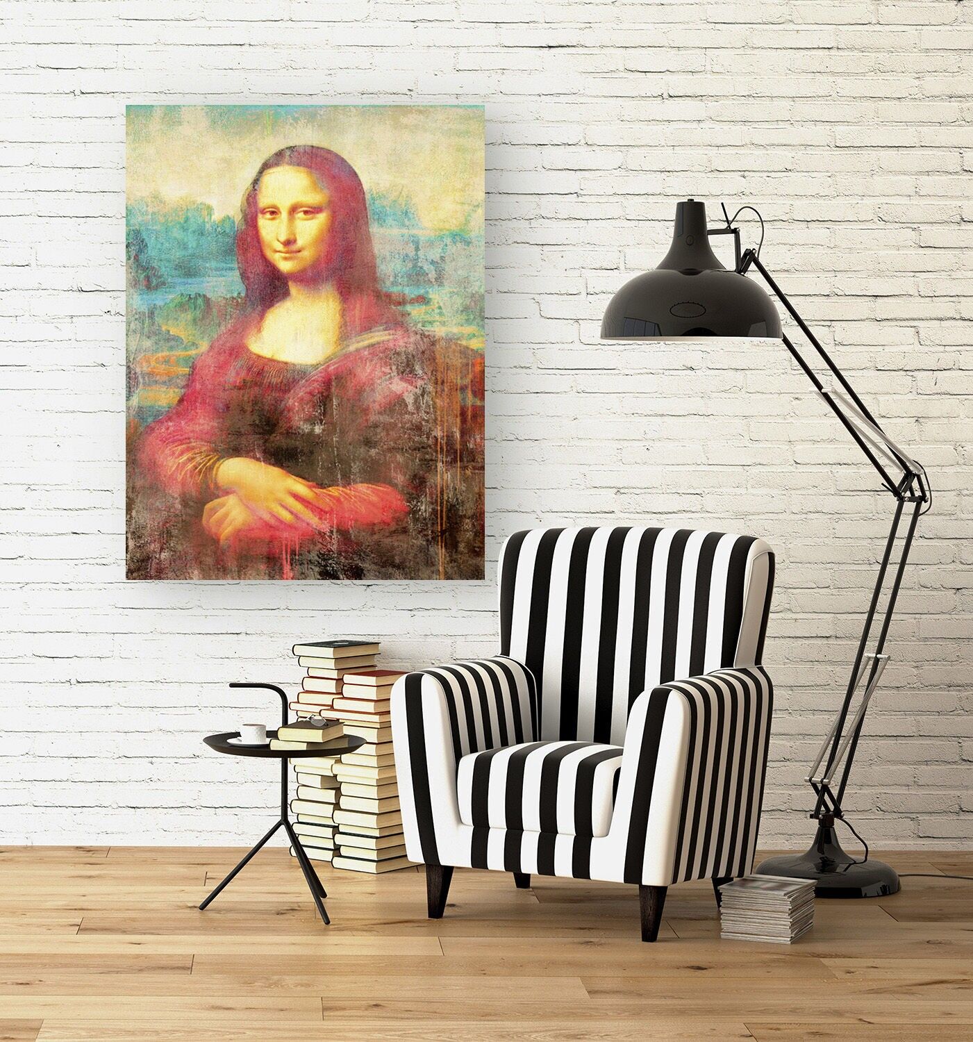 Pop-Malerei, auf Leinwand: Eric Chestier, La Mona Lisa 2.0