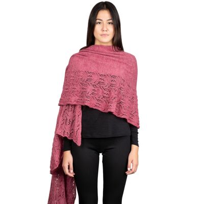 Ilary - Openwork stole in mohair wool