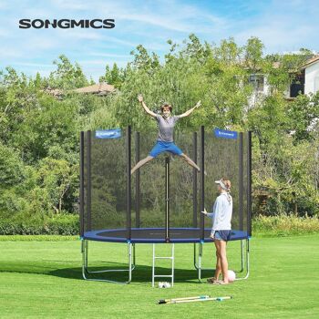 Trampoline 366 cm noir-bleu 3