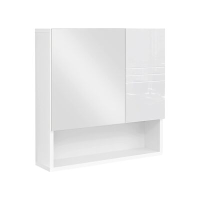 Mueble espejo 54 x 15 x 55 cm blanco
