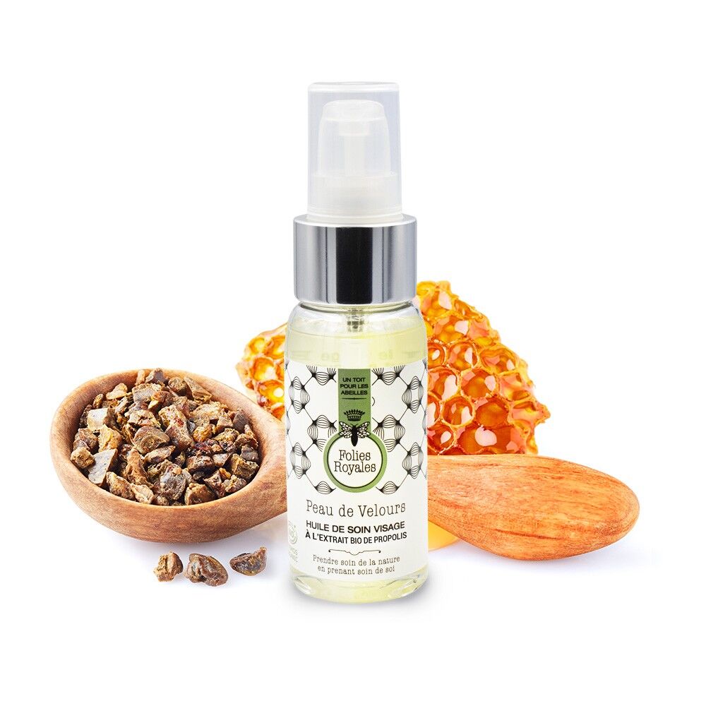 OLIO VISO PEAU DE VELOUR CON ESTRATTO DI PROPOLI BIOLOGICO - 50 ML
