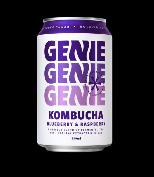 Genie Kombucha - Blueberry & Raspberry