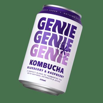 Genie Kombucha - Myrtille et Framboise 2