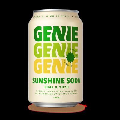 Genie Sunshine Soda – Limette und Yuzu