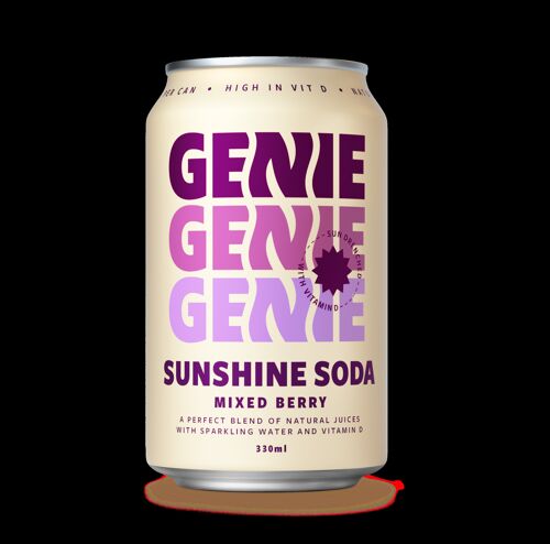 Genie Sunshine Soda - Mixed Berry