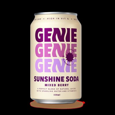 Refresco Genie Sunshine - Bayas mixtas