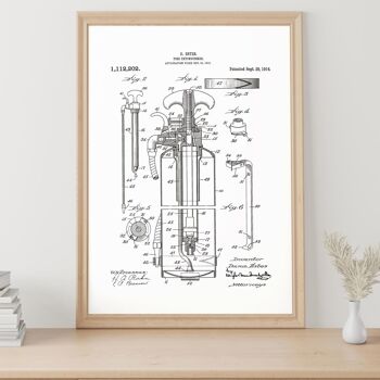 Impression de dessin de brevet : Extincteur 1