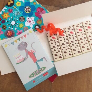 Chocolat Carte Postale - Chat, Anniversaire 2