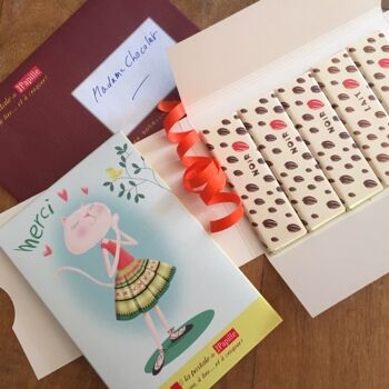 Chocolat Carte Postale - Chat, Merci 2