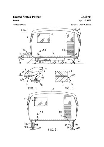 Impression de dessin de brevet : Caravane 3