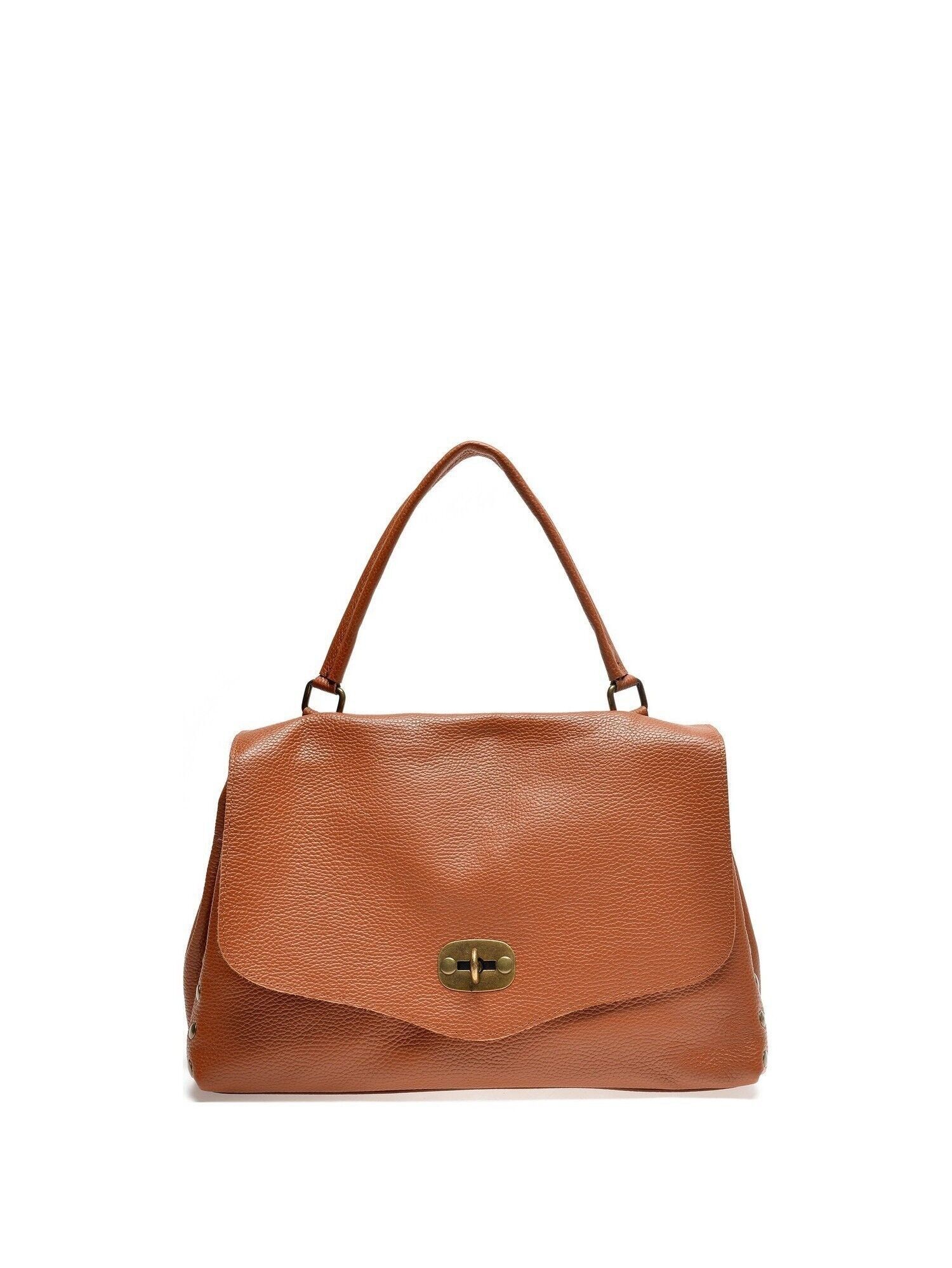 SS23 AL 1766_COGNAC_Top Handle Bag