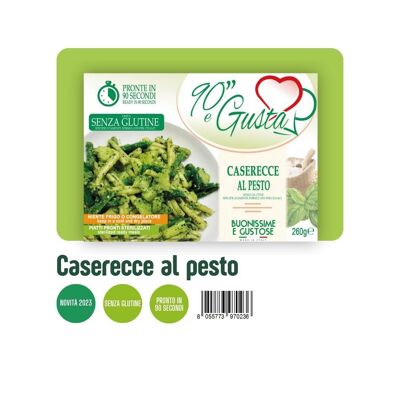 Gluten-Free Caserecce Pasta with Pesto - Authentic Italian Taste