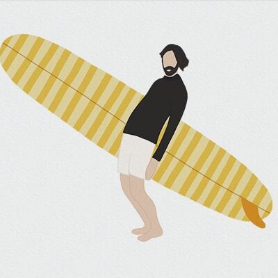 Póster Surf Culture A4 - Sí