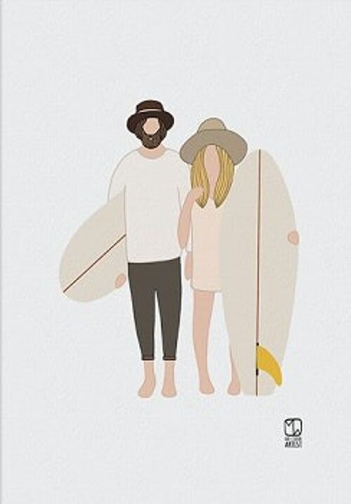 Affiche Surf Culture US - Couple