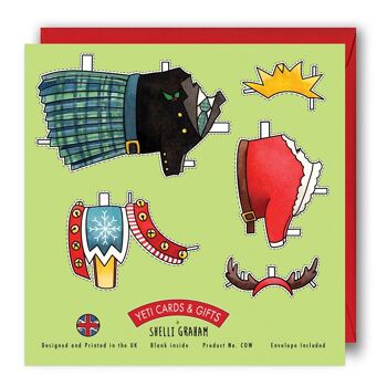 Habillez une vache Highland - Carte de Noël écossaise 2
