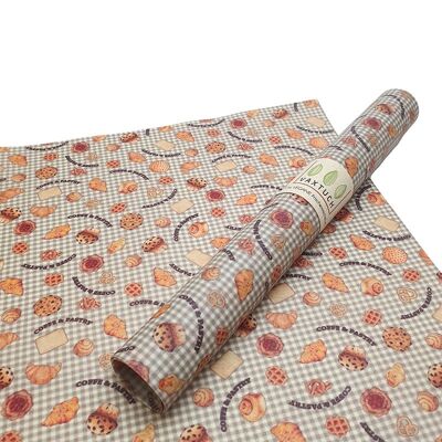 Vaxtuch - vegan, XL BREAD CLOTH - motif "backe, backe..."