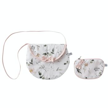 Sac bandoulière fillette + porte-monnaie  - Sweet Garden 1