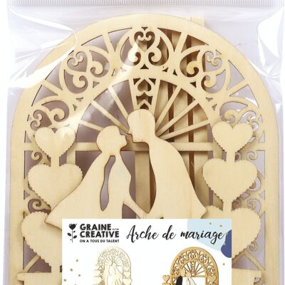 DECOR ARCHE MARIAGE A MONTER 180x190x40mm