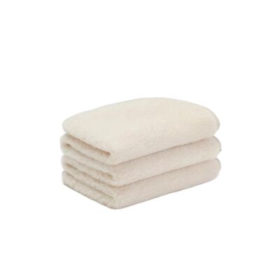 Sous-alèse laine / sous-couverture lit bébé beige - laine camel / laine mérinos - 60x120cm