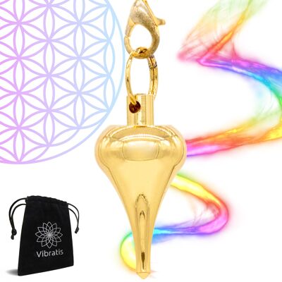 Dowsing divinatory pendulum - Golden drop