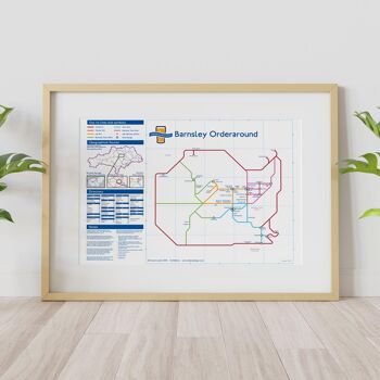 Carte des pubs de style métro de Londres : Barnsley 1