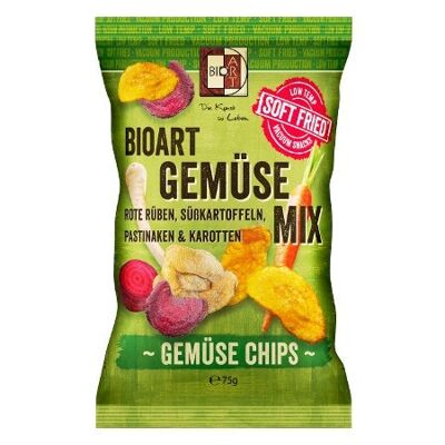 BioArt Gemüse-Chips Mix mit Meersalz 75g bio