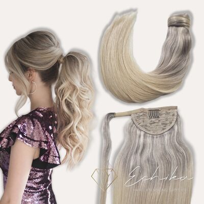 Clip In Ponytail Color Shadow Moon