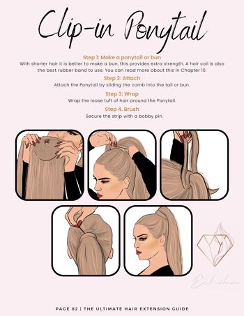 Clip In Ponytail Color Sun-kissed Brown Balyage 2