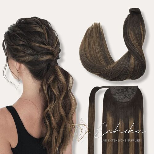 Clip In Ponytail Color Bronzed Balyage