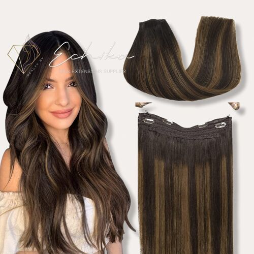 Halo Hair Extensions Bronzed Balyage