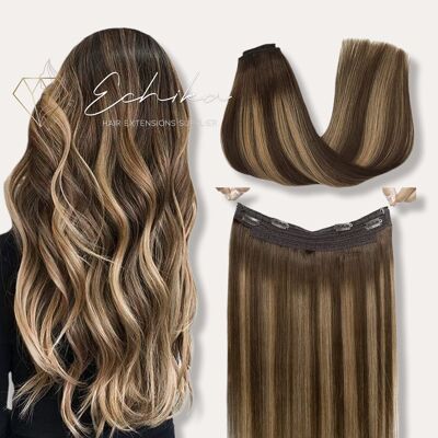 Halo Hair Extensions Spicey Honey Balyage