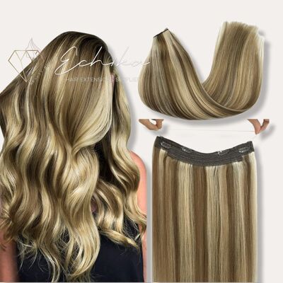 Halo Hair Extensions Sun-kissed Brown Mix